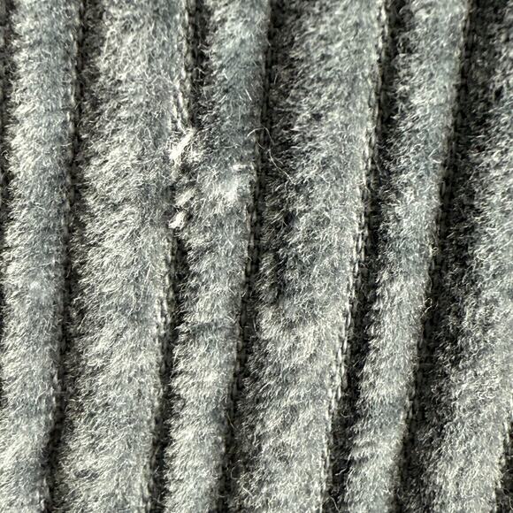 J JILL XL Wide Wale Corduroy Cozy Plush Pleated 6 Button Tunic Swing Coat Gray - Picture 10 of 14